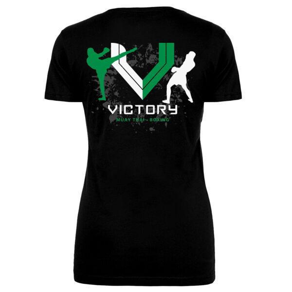 VICTORY FITNESS - WOMEN'S FITTED TEE - UNIFORM T-SHIRT FRONT & BACK - KBG2P7 Thumbnail