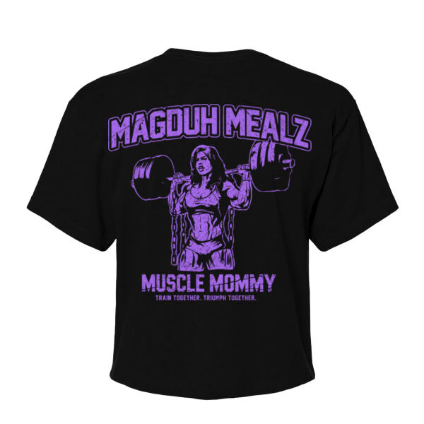 MAGDUH - MUSCLE MOMMY - WOMEN'S CROPPED TEE - $NRHZUY$ Thumbnail