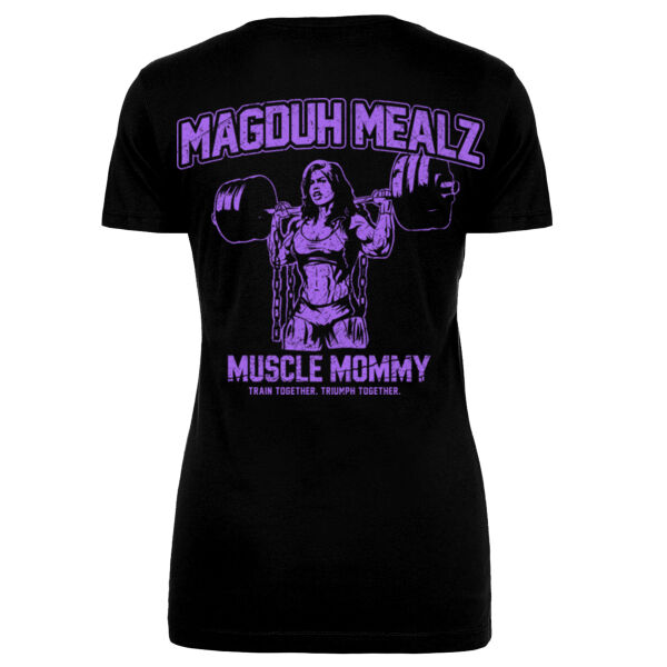 MAGDUH - MUSCLE MOMMY - WOMEN'S FITTED T-SHIRT - $NRHZUY$ Thumbnail
