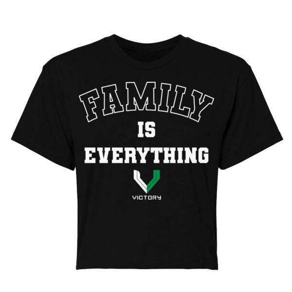 VICTORY FITNESS - FAMILY IS EVERYTHING - WOMEN'S CROPPED TEE - $WECKTF$ Thumbnail