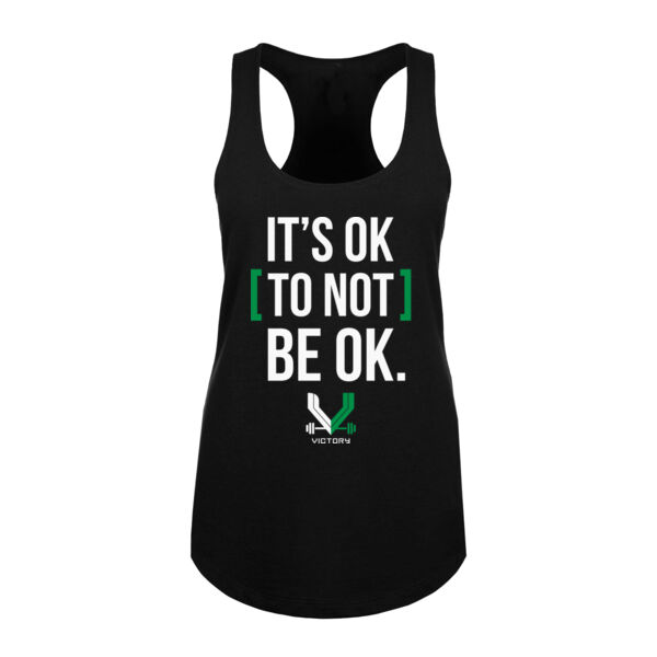 VICTORY FITNESS - IT'S OK - WOMEN'S FITTED TANK TOP - $9PNF61$ Thumbnail