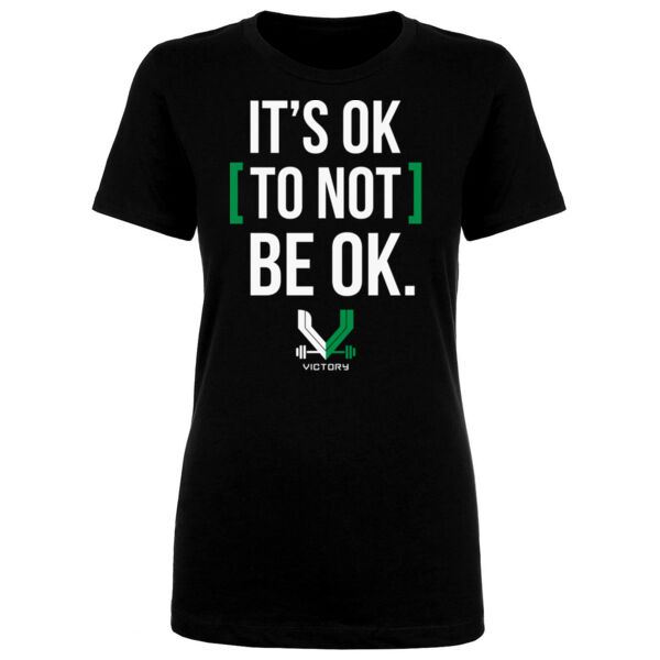 VICTORY FITNESS - IT'S OK - WOMEN'S FITTED T-SHIRT - $9PNF61$ Thumbnail