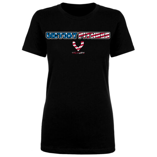 VICTORY FITNESS - PATRIOT - WOMEN'S FITTED T-SHIRT - $J9E8UF$ Thumbnail