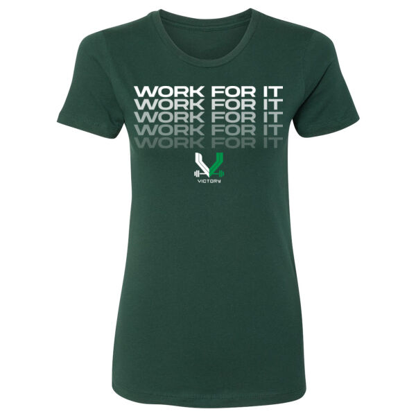 WORK FOR IT - WOMEN'S FITTED T-SHIRT - $QF9UC1$ Thumbnail